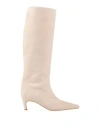 Ilio Smeraldo Woman Boot Beige Size 5 Leather In Sand