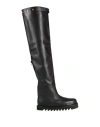 Ilio Smeraldo Woman Boot Black Size 7 Leather