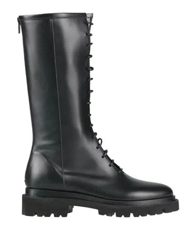 Ilio Smeraldo Woman Boot Black Size 8 Leather