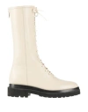 Ilio Smeraldo Woman Boot Ivory Size 9 Leather In White