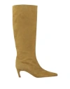 Ilio Smeraldo Woman Boot Marigold Size 8 Leather In Yellow
