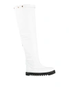 Ilio Smeraldo Woman Boot White Size 5 Leather