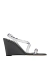 Ilio Smeraldo X Claire Rose Plexiglass Wedge Sandals In Transparent