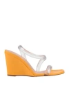 Ilio Smeraldo With Heel Orange In Transparent