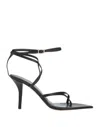 Ilio Smeraldo Toe Strap Sandals In Black