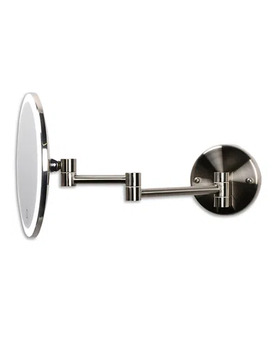 Ilios Lighting 5x Rechargeable Wall Mirror In White
