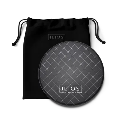 Ilios Lighting Rechargeable Lightweight 5-inch Led Compact Mirror In Black