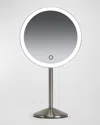 Ilios Rechargeable Round Table Mirror With 1x Magnification