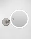 Ilios Rechargeable Round Wall Mirror With 1x Magnification