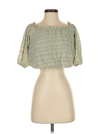 Pre-owned Illa Illa 3/4 Sleeve Blouse In Green