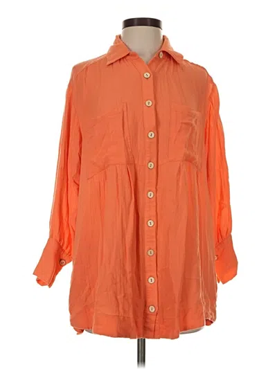 Pre-owned Illa Illa 3/4 Sleeve Blouse In Orange