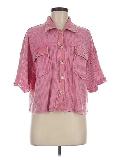 Pre-owned Illa Illa 3/4 Sleeve Blouse In Pink