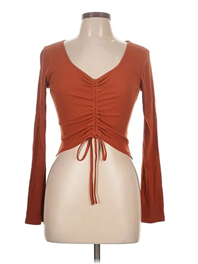 Pre-owned Illa Illa 3/4 Sleeve T-shirt In Brown