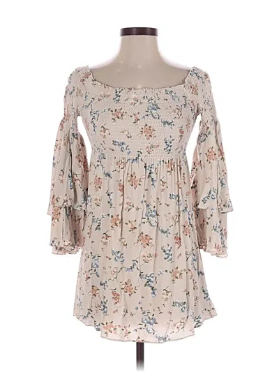 Pre-owned Illa Illa Casual Dress In Tan