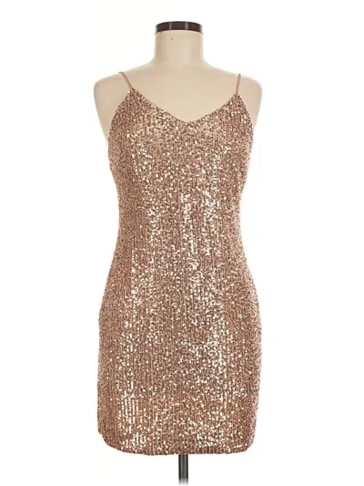 Pre-owned Illa Illa Cocktail Dress In Gold