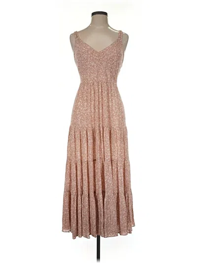 Pre-owned Illa Illa Cocktail Dress In Tan