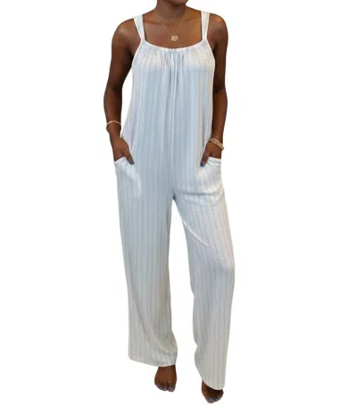 Illa Illa Dawson Jumpsuit In Natural In Blue