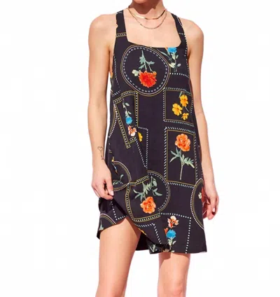 Illa Illa Floral Tie Strap Dress In Black