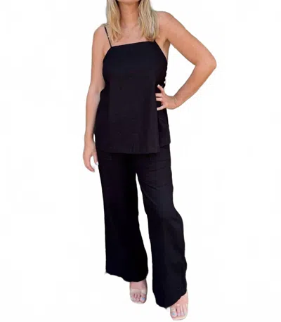 Illa Illa Freya Sleeveless Top & Pants Set In Black
