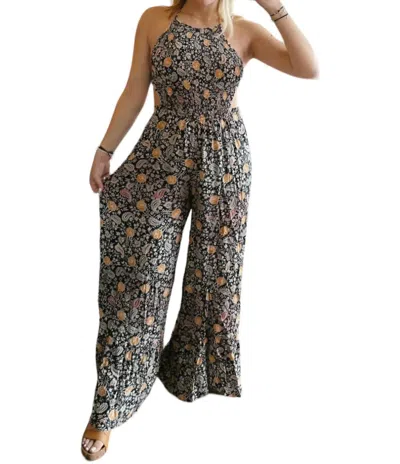 Illa Illa Halter Wide Leg Jumpsuit In Black
