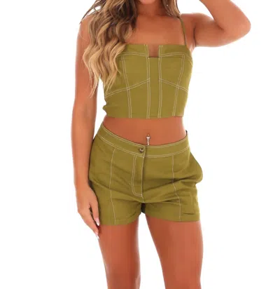 Illa Illa Higher Love Two Piece Set In Moss Green