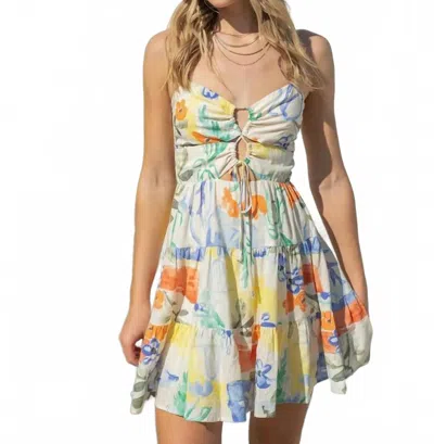Illa Illa Painted Petals Dress In Multicolor