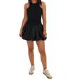 Illa Illa Right On Time Bubble Hem Mini Dress In Black In Black