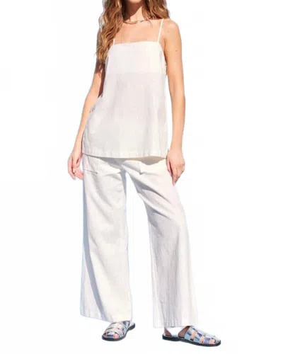 Illa Illa Riverlynn Squareneck Top And Wide-leg Pants Set In White