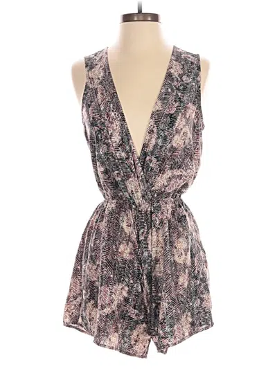 Pre-owned Illa Illa Romper In Burgundy