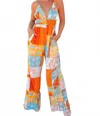 Illa Illa Shelbourne Jumpsuit In Orange In Multi