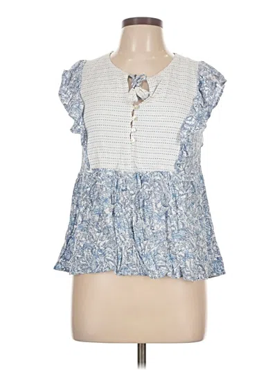 Pre-owned Illa Illa Short Sleeve Blouse In Blue