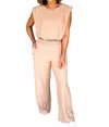 Illa Illa Skylar Ribbed Knit Set In Camel In Neutral