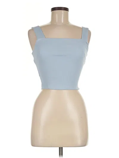 Pre-owned Illa Illa Sleeveless Top Blue Sweetheart Neckline Tops