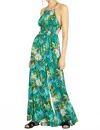 Illa Illa Strappy Back Floral Printed Wide Leg Tube Jumpsuit In Multi