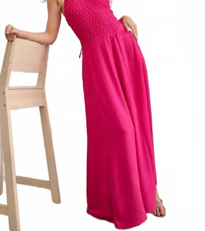 Illa Illa Sunset Boulevard Maxi Dress In Bold Pink