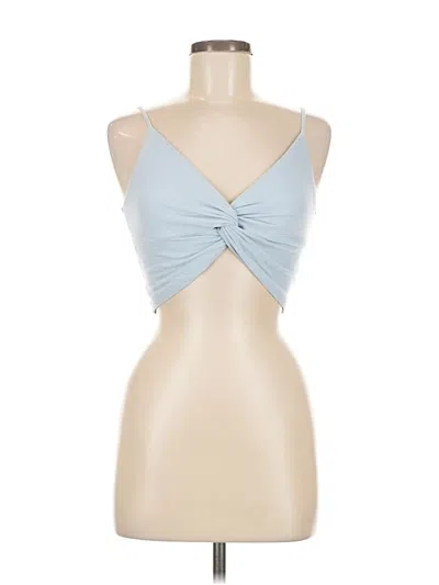 Pre-owned Illa Illa Tank Top Blue Halter Neckline Tops