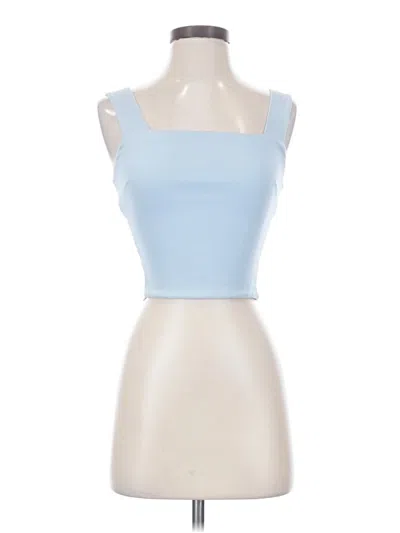 Pre-owned Illa Illa Tube Top Blue Strapless Neckline Tops