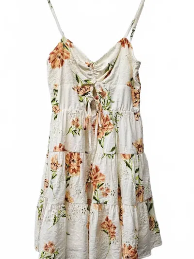 Illa Illa Women's Peach Blossom Dress In Cream In White