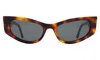 Illesteva Alexa Sunglasses In Havana / Grey Flat