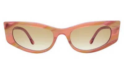 Illesteva Alexa Sunglasses In Monte Rosa / Taupe Flat Gradient