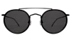 Illesteva Allen Ace Sunglasses In Matte Black / Grey Flat