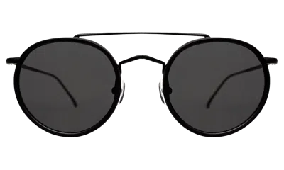 Illesteva Allen Ace Sunglasses In Matte Black / Grey Flat