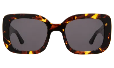 Illesteva Anastasia Sunglasses In Star Tortoise / Grey