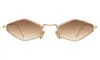 Illesteva Astoria Sunglasses In Rose Gold / Brown Flat Gradient