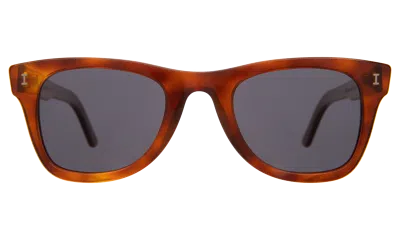 Illesteva Austin Sunglasses In Black / Grey Flat