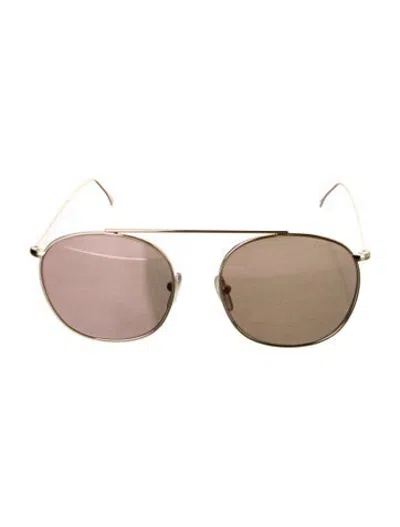 Pre-owned Illesteva Aviator Gradient Sunglasses In Gold