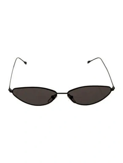 Pre-owned Illesteva Aviator Mirrored Sunglasses In Black