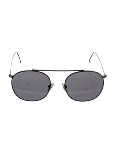 Pre-owned Illesteva Aviator Tinted Sunglasses In Black