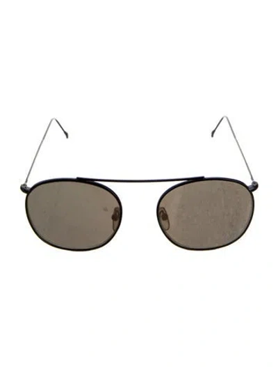 Pre-owned Illesteva Aviator Tinted Sunglasses In Black