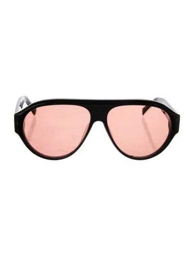 Pre-owned Illesteva Aviator Tinted Sunglasses In Black/pink
